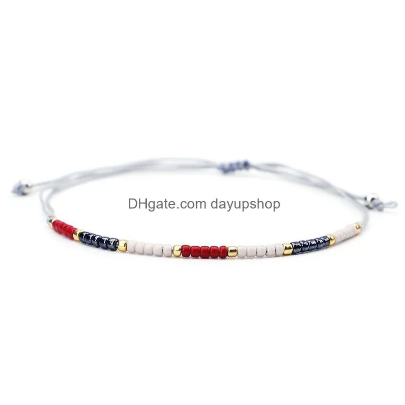 fashion trends colorful bohemian seedbeads strands bracelet