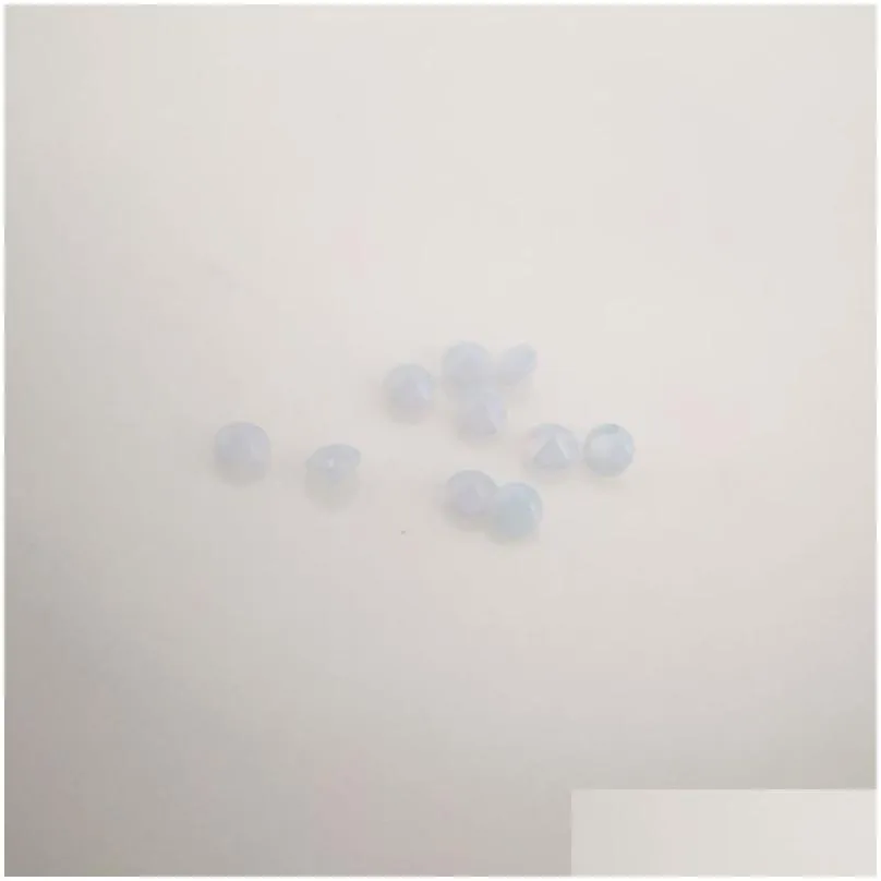 243 good quality high temperature resistance nano gems facet round 0.8-2.2mm light opal sky blue synthetic gemstone 2000pcs/lot