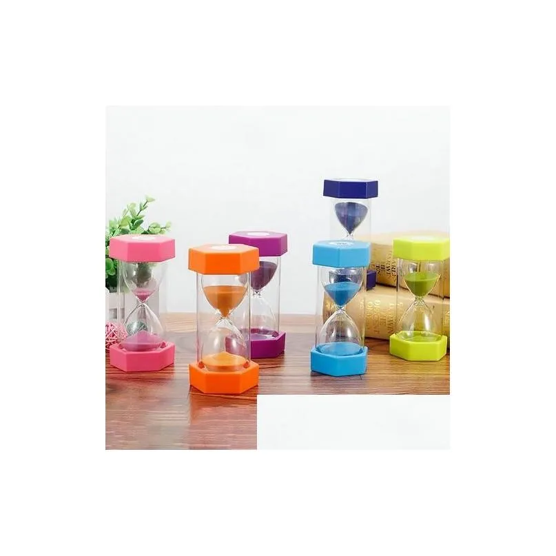 1Pc Mini Hourglass Sandglass 5/10min/15min/20min/30min Sand Clock Timers Children`s Desktop Timer Decorations Child Game Toy