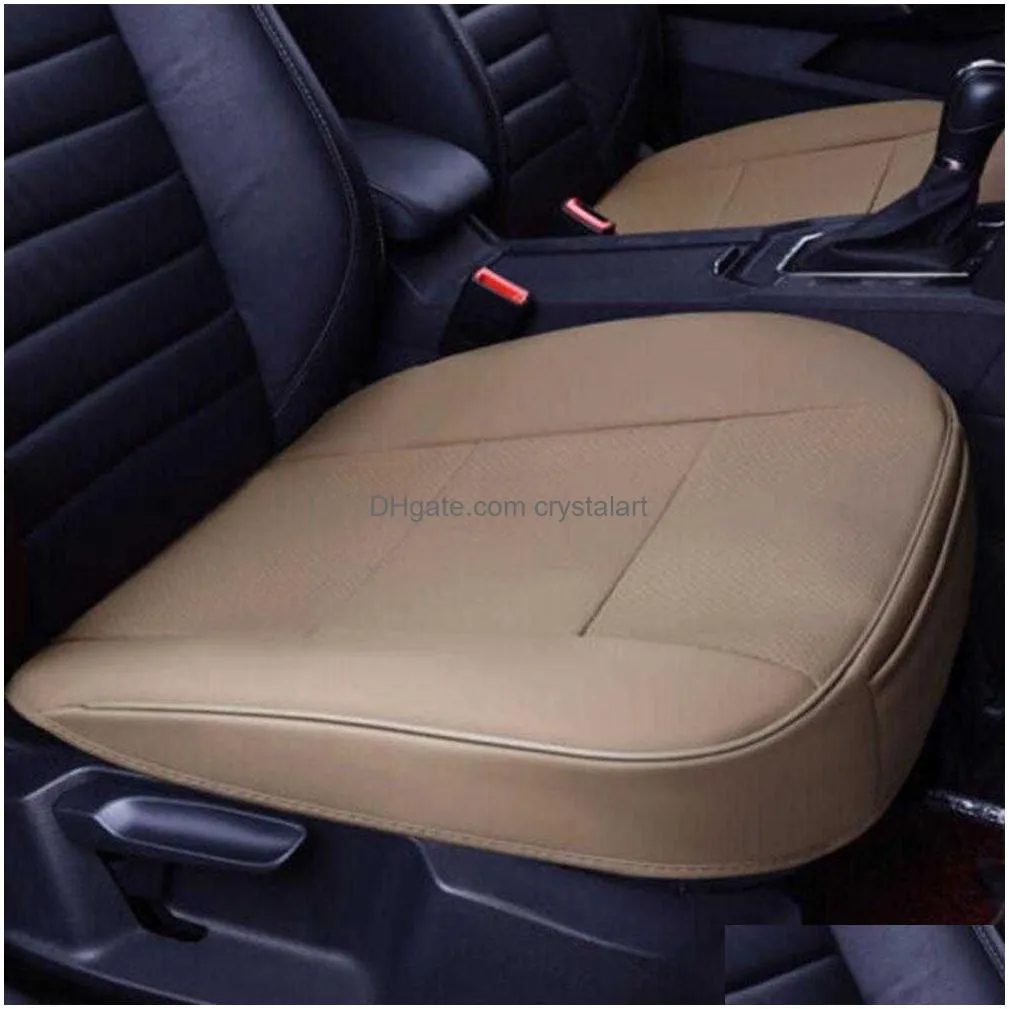 universal car seat cover breathable pu leather pad mat for auto chair cushion car front seat cover four season anti slip car mat