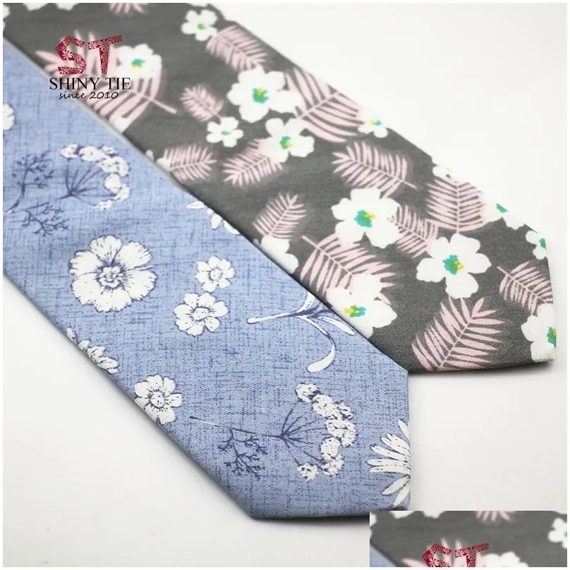 Neck Ties 2021 100% Cotton Tie For Men Business Artificial Slim Small Cravat Skinny Corbatas Party Gift Accessories1