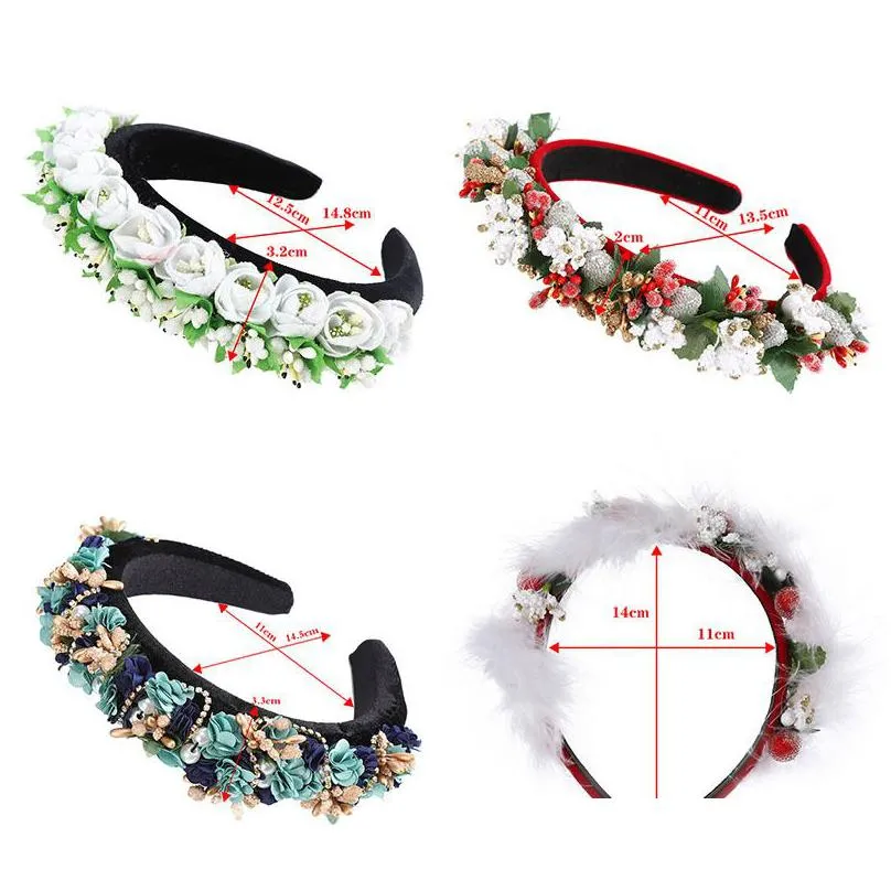 haimeikang wedding luxurious headband head hoop women fashion bezel headwear rhinestones padded limited edition hair accessories