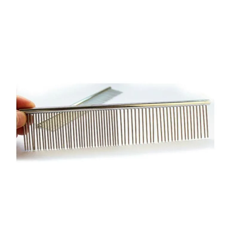 2016 Free shipping Dog cat Pet grooming comb pet supplies product stainless steel Dog Cleaning & Grooming