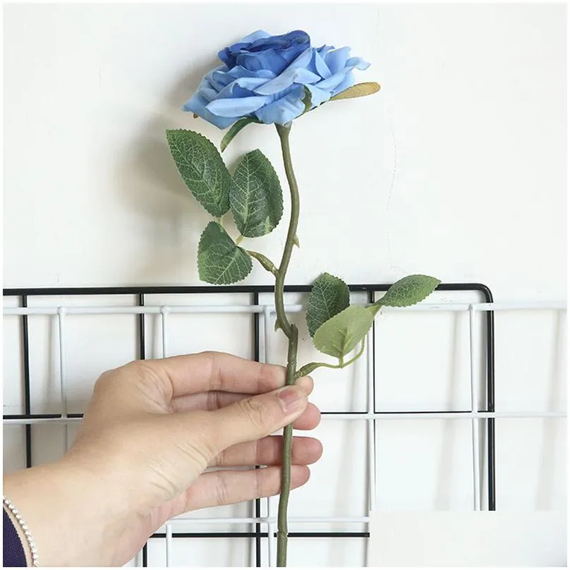 1pc simulation angle rose artificial silk angle rose flowers silk home decoration latex rose wedding party imitation flowers