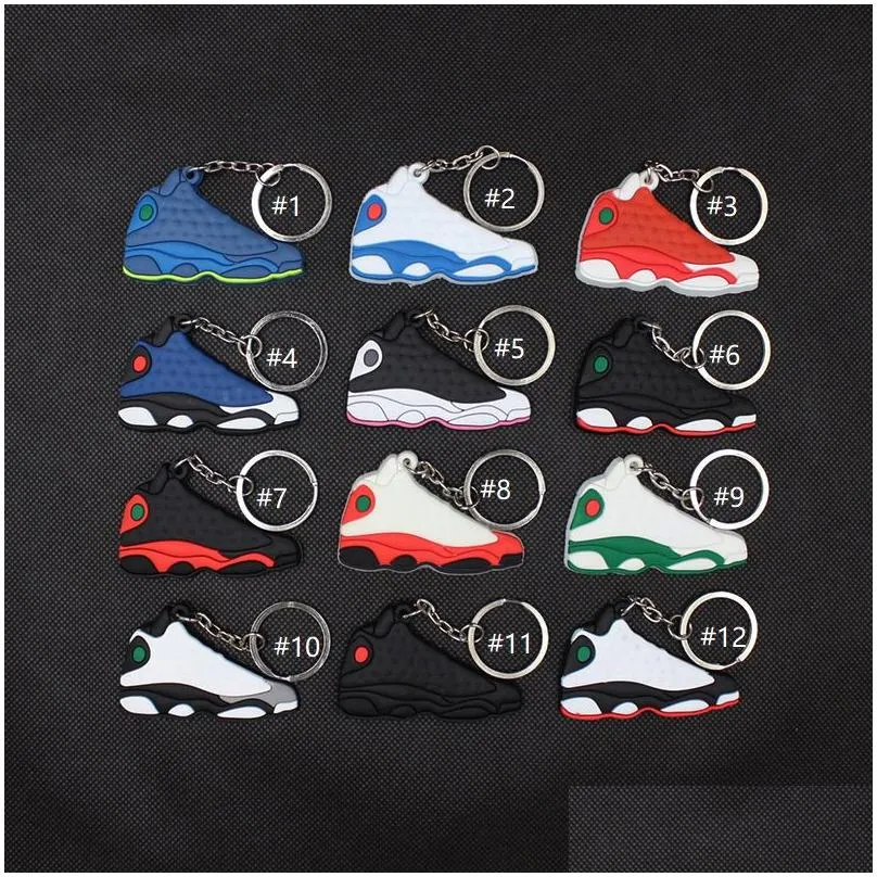 2022 multi-styles designer mini sneaker keychain brand sport shoe key chain men women kids key ring creative gift