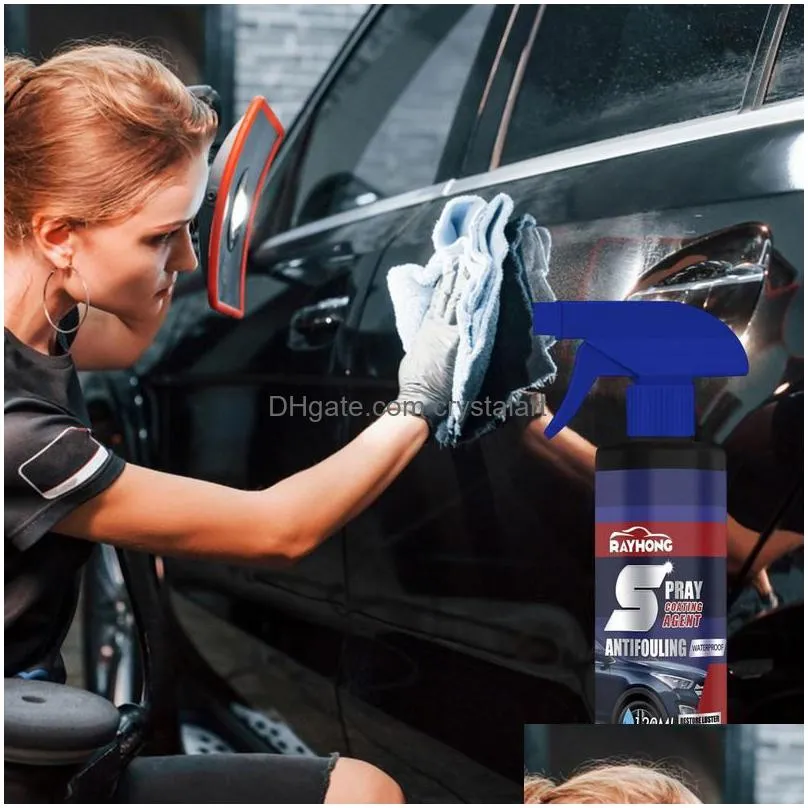 120ml quick-acting coating agent liquid nano ceramic car polish anti auto paint hydrophobic spray wax coating scratch prote y9a5