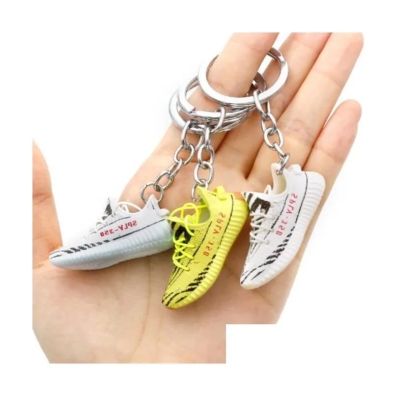 20 styles designer coconut sneaker keychain basketball 3d shoes keychains model personality creative gift trend toy ornaments pendant hanging