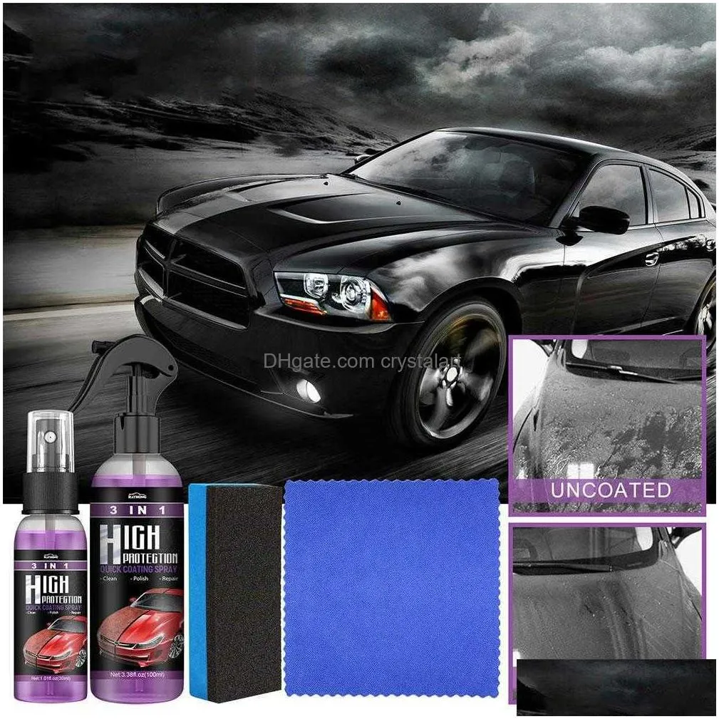 high protection ceramic car wash fortify 3 in 1 quick coat polish sealer spray car nano ceramic coating polishing spraying wax