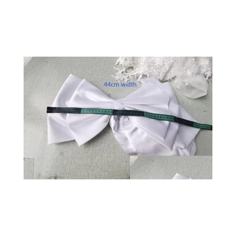 waist chain belts seperate satin bow wedding dress knots removeable bride dresses 230223