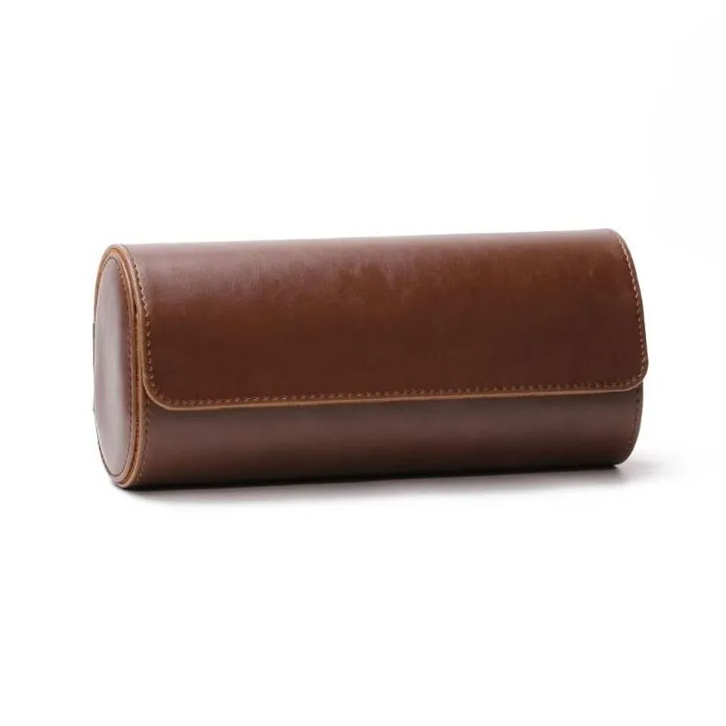slots watch roll travel case portable leather storage box slid in out jewelry pouches bags