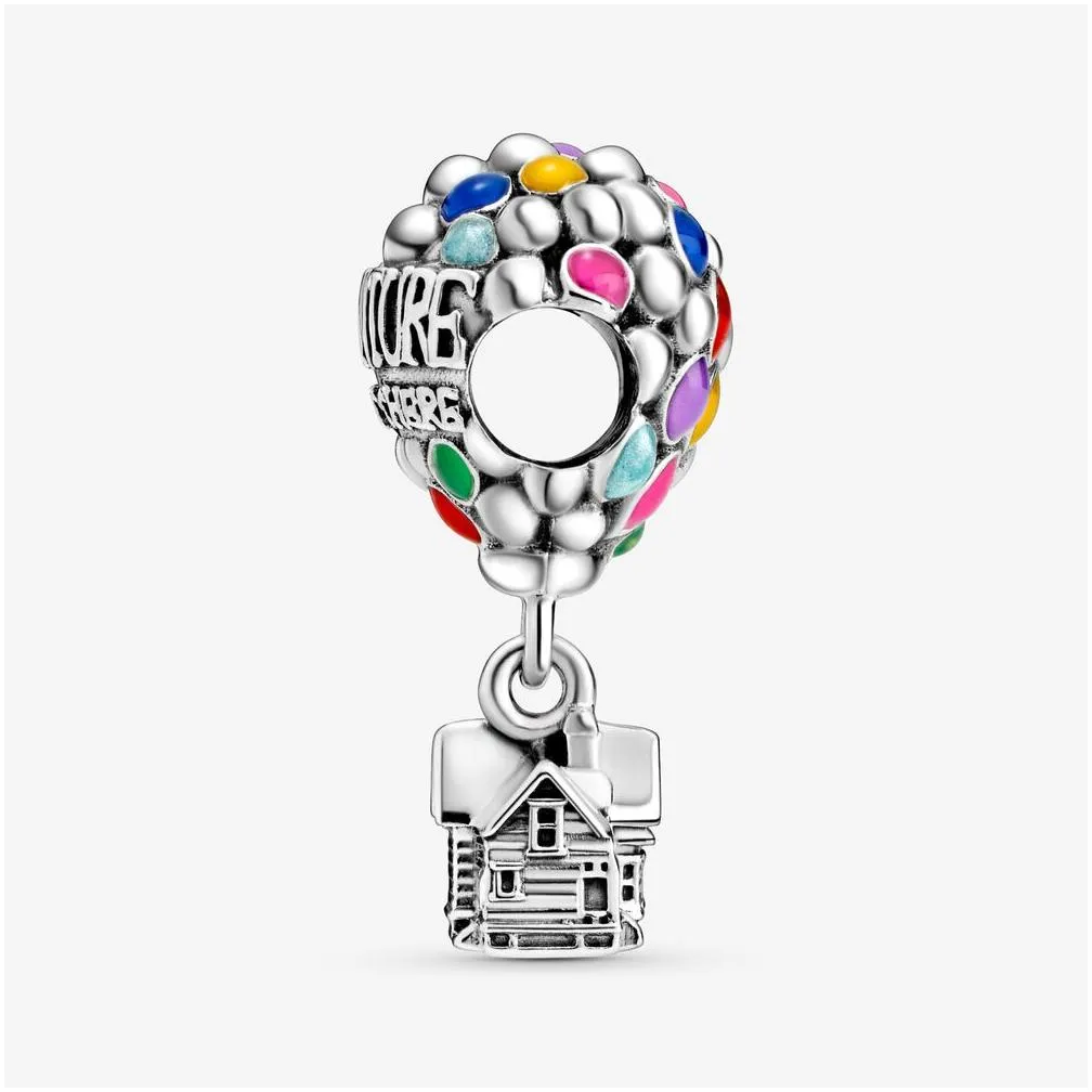  arrival 100% 925 sterling silver colorful enamel balloons charm fit original european charm bracelet fashion jewelry accessories