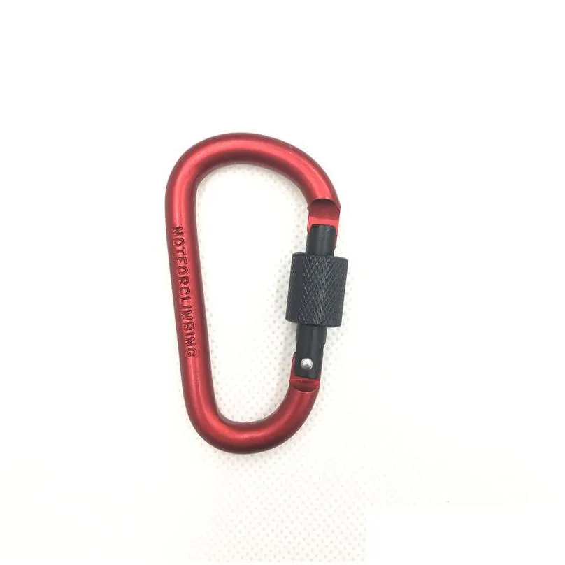 mountaineering buckle outdoor camping hanging hook aluminum alloy keychain security carabiner