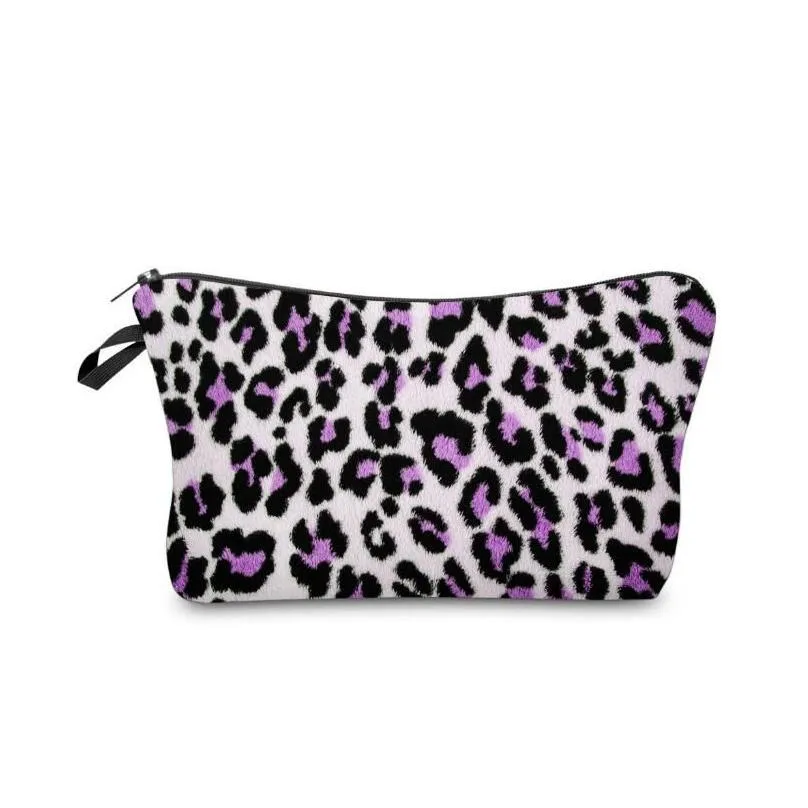 16 styles leopard printing makeup bag ladies storage waterproof bag simple fashion travel pouch wallets totes zipper handbag