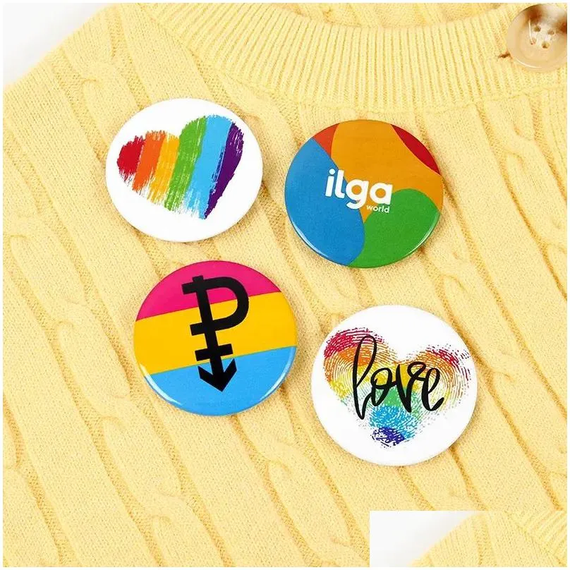 pride rainbow fist heart love flag lips brooches custom glbtq badges for bag lapel jewelry gift for gay lesbians friends new