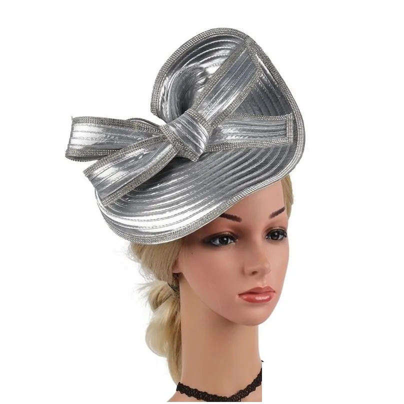 stingy brim hats topi wanita fascinators pesta pernikahan pinggiran lebar fedora headpiece gereja aksesoris rambut headwear 230313