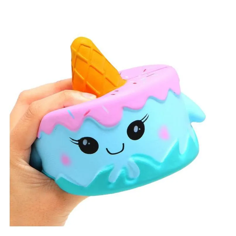 squishy cute pink cake toys 11cm colorful cartoon cake tail cakes kids fun gift squishy slow rising kawaii squishies