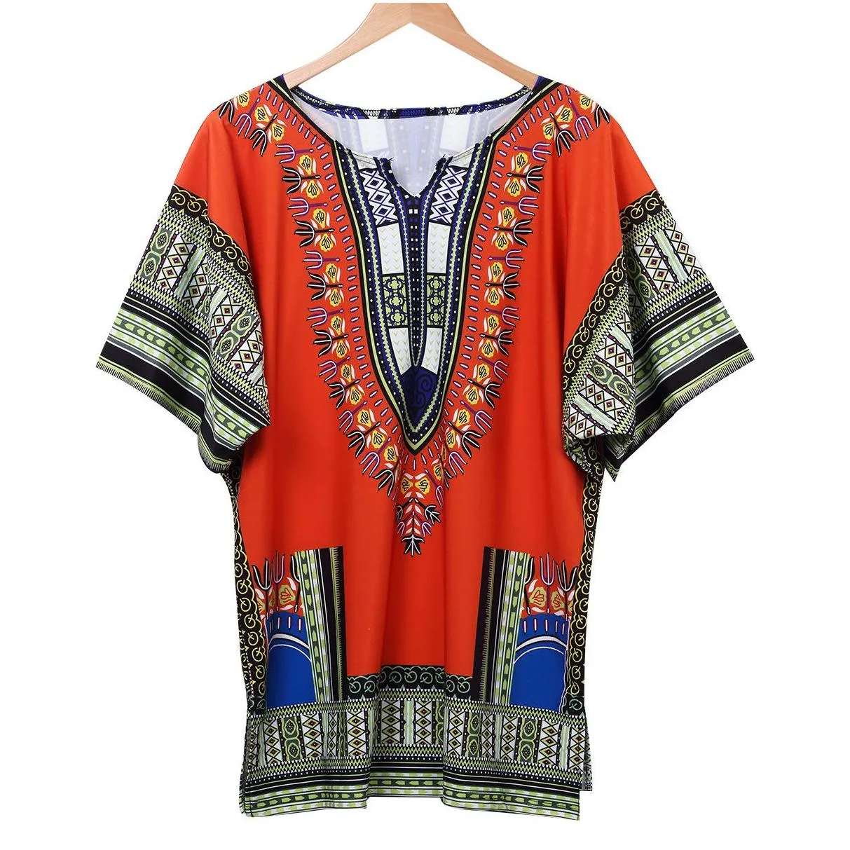 wholesale-2015 fashion women traditional african print dashiki dress short sleeve party dress