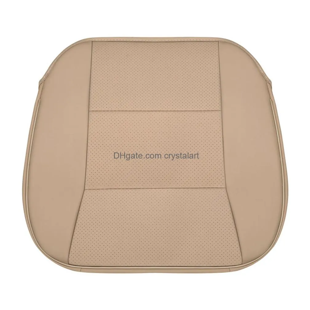 universal car seat cover breathable pu leather pad mat for auto chair cushion car front seat cover four season anti slip car mat