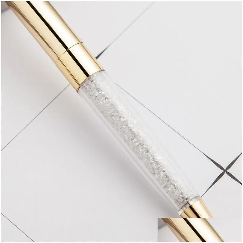 wholesale wholesale large diamond metal ballpoint luxury big crystal diamond ballpoint metal pen crystal pen business gift wedding favor