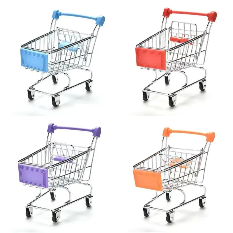 new creative mini children handcart simulation bird parrot hamster toy small supermarket shopping cart utility cart pretend play toys