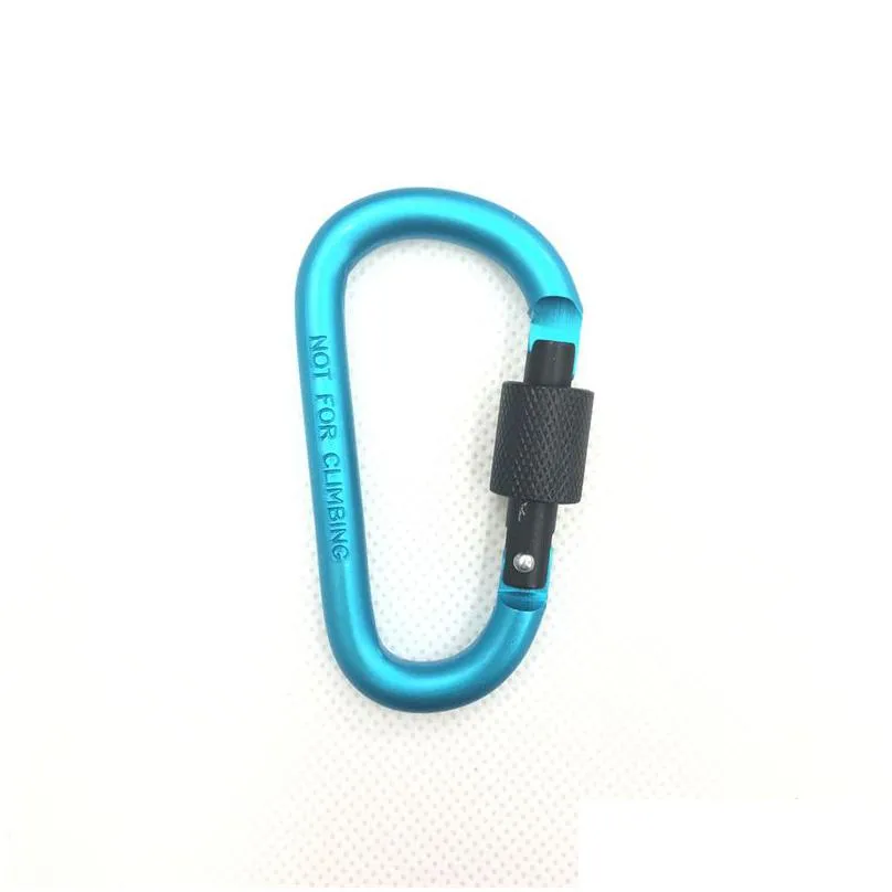 mountaineering buckle outdoor camping hanging hook aluminum alloy keychain security carabiner