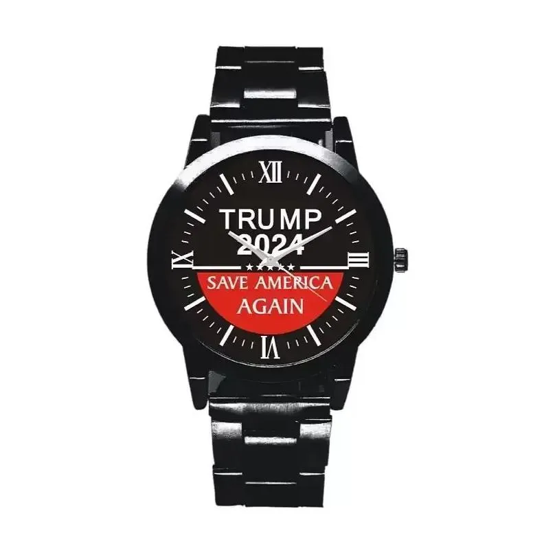 14 styles trump 2024 wrist watch party favor donald retro men quartz watches wholesale