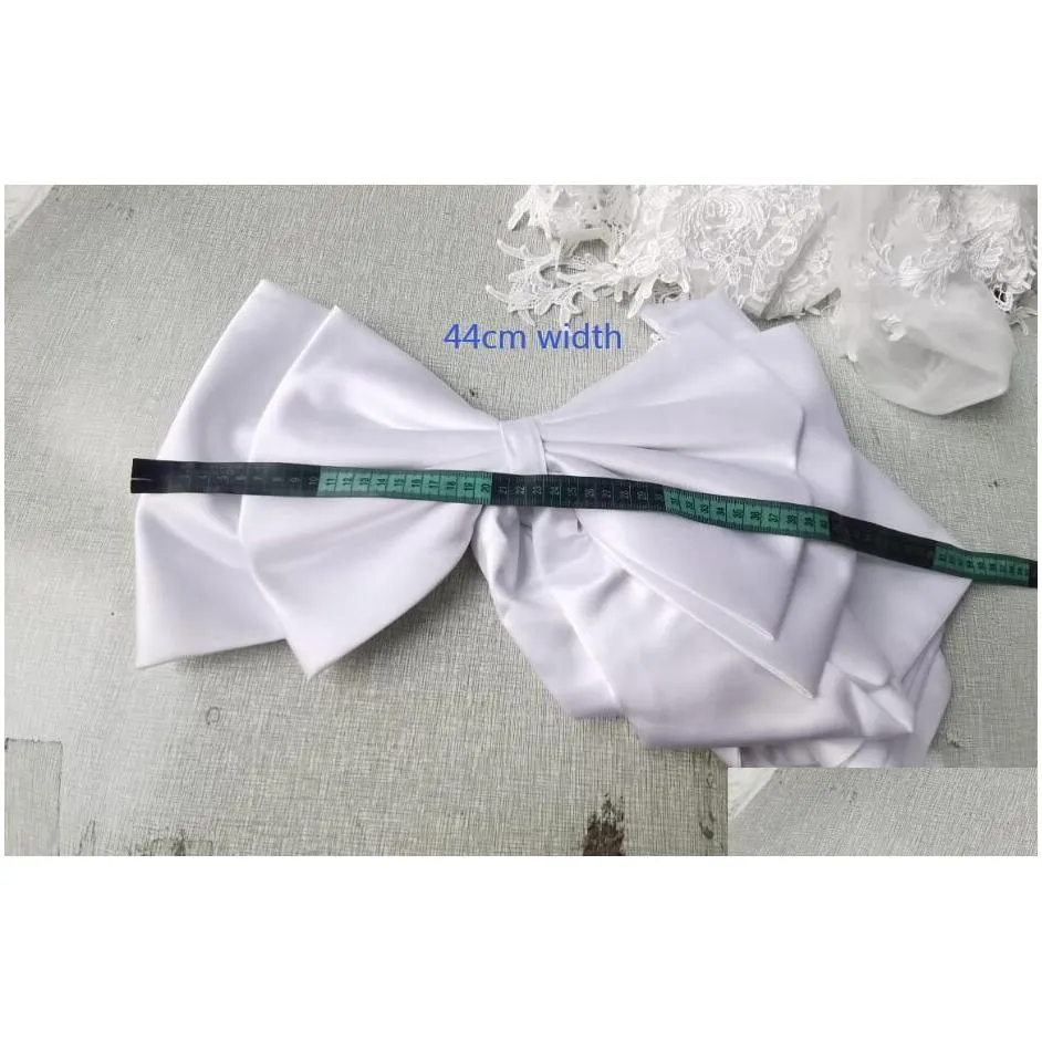 waist chain belts seperate satin bow wedding dress knots removeable bride dresses 230223