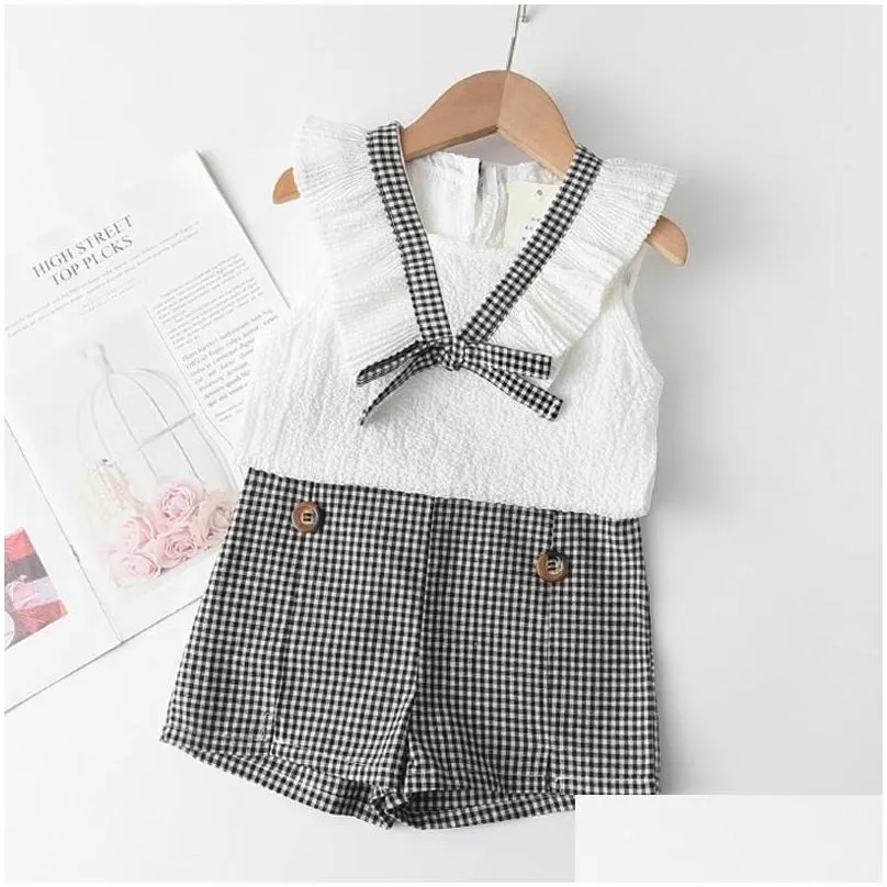 Clothing Sets Girls Set Summer Baby Girl Clothes Sort Sleeve T-Shirt+Shorts 2Pcs Children Suits