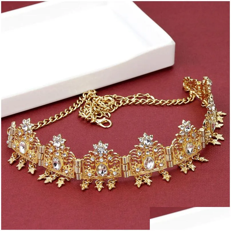 sunspicems algeria jewelry headband bride crown head dress bridal tiara princess queen diadem party wedding hair bijoux gift 220805