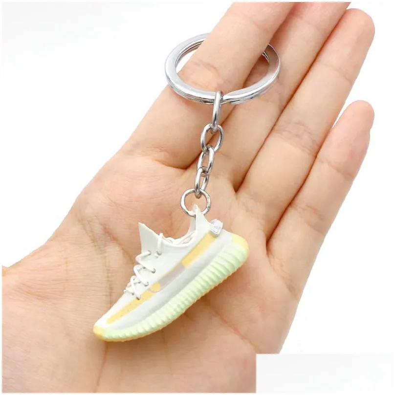 wholesale classic 20 styles brand design shoes keychain basketball shoe 3d model personality creative gift trend bag pendant