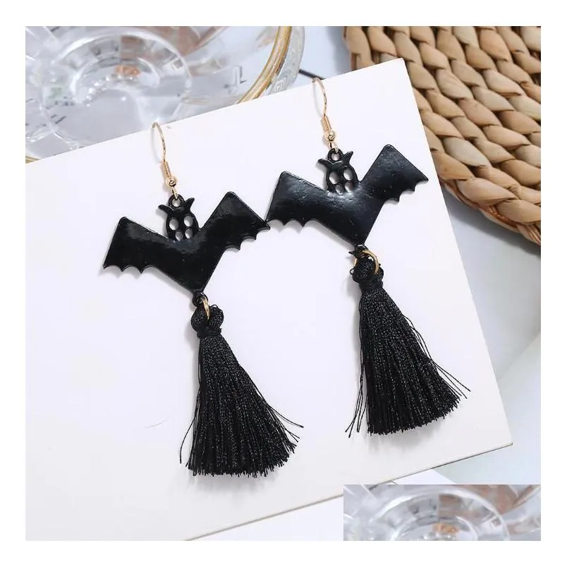 29 styles halloween pumpkin earring fashion bat spider halloween`s earrings kids jewelry accessories for girls womwn gift