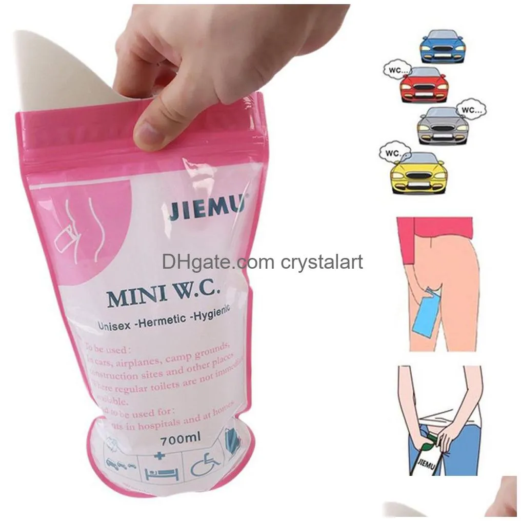 new outdoors urine bags camping pee-bags portable urinal bag emergency car vomit-bags mini mobile toilets disposable
