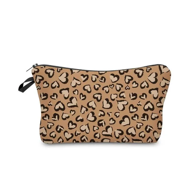 16 styles leopard printing makeup bag ladies storage waterproof bag simple fashion travel pouch wallets totes zipper handbag