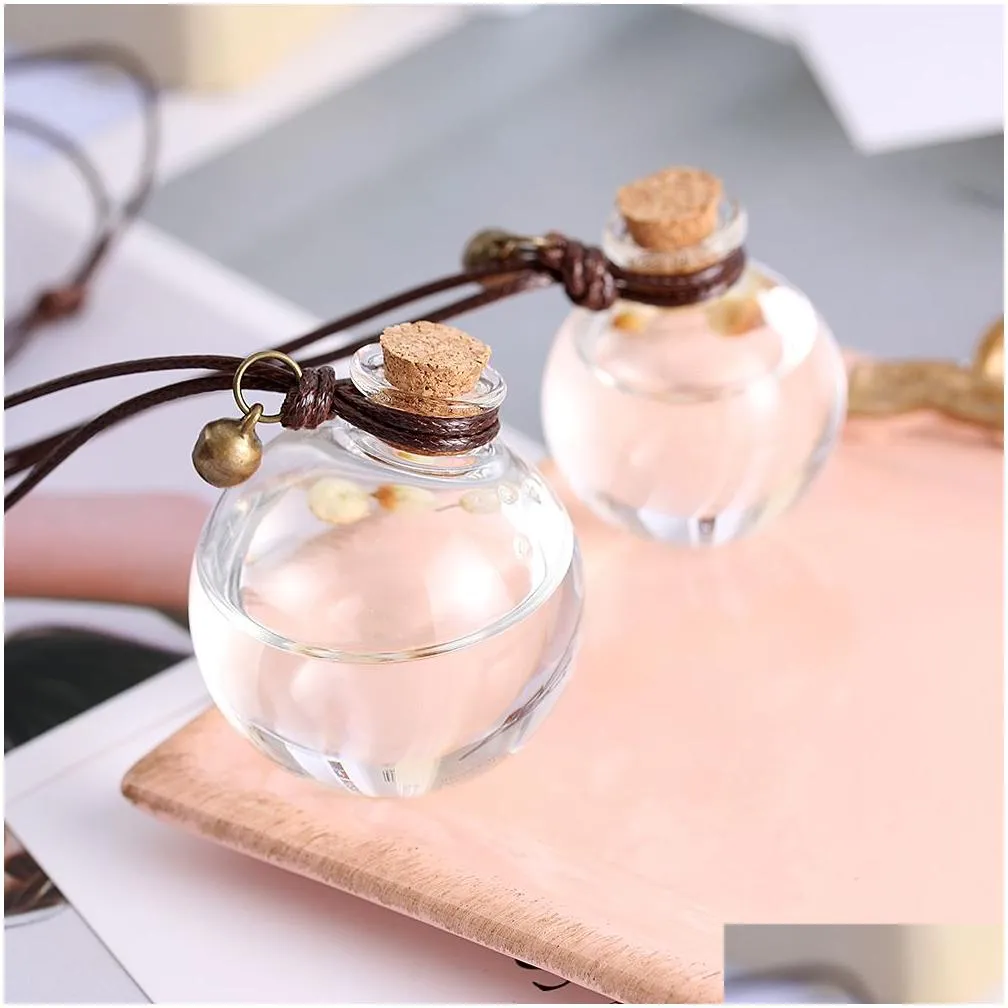 wholesale Home Storage Auto Ornament Fragrance Air Fresher Hanging  Oils Diffuser Empty Car Perfume Bottle 1 PC Decor Bottles