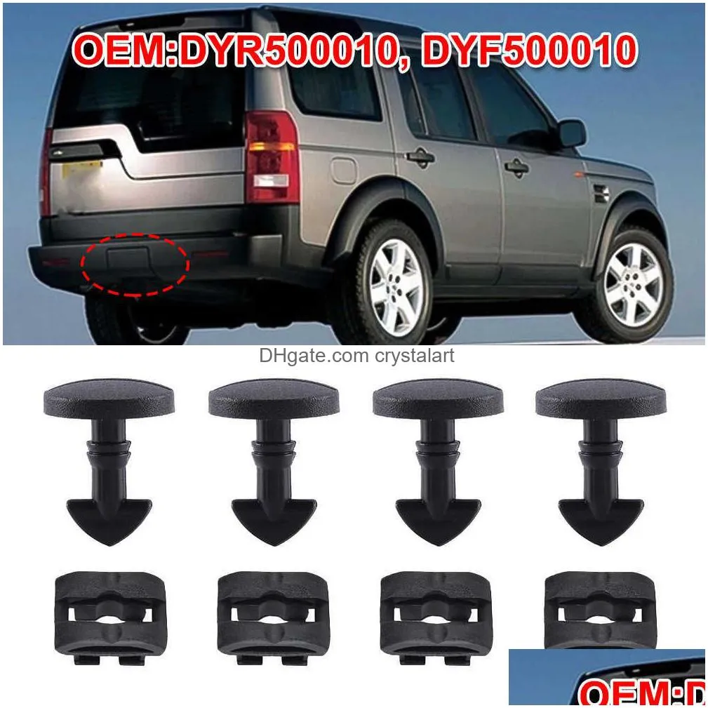 8pcs for land range rover sport discovery sport 3 4 lr2 lr3 lr4 lander 2 rear bumper turn lock twist clips tow eye cover