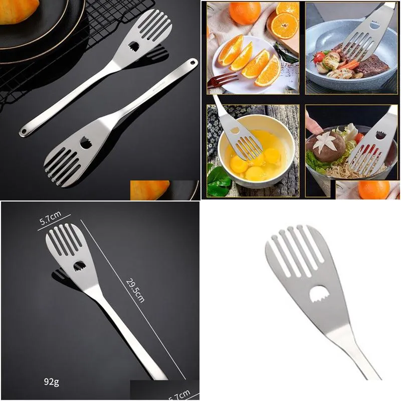 dinnerware sets multifunctional small frying spatula 304 stainless steel steak baking egg beater cake cutting