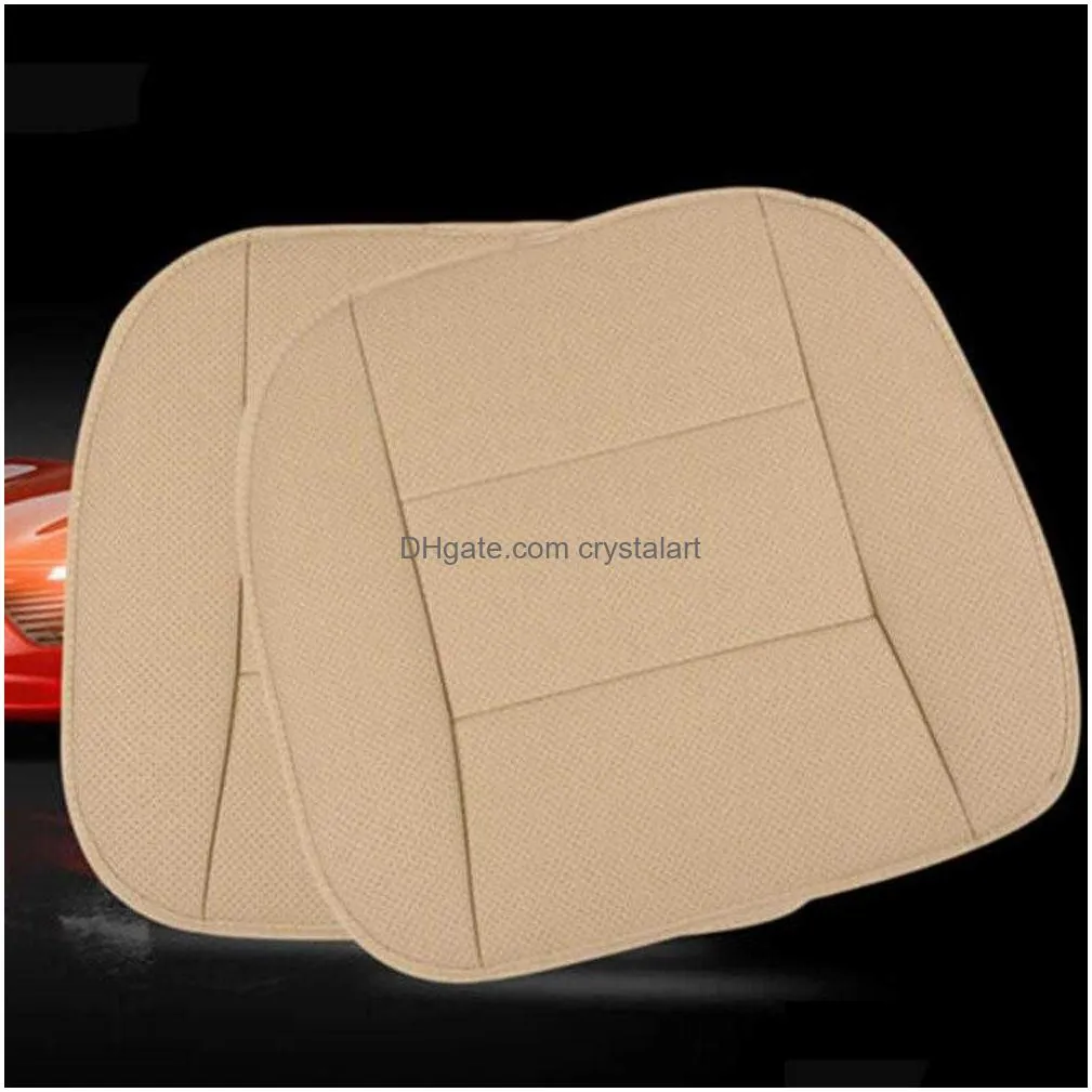 universal car seat cover breathable pu leather pad mat for auto chair cushion car front seat cover four season anti slip car mat