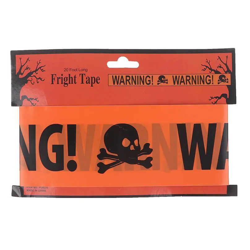 6mx8cm halloween warning tape signs halloween props danger warning line new isolation belt sign halloween home garden decoration