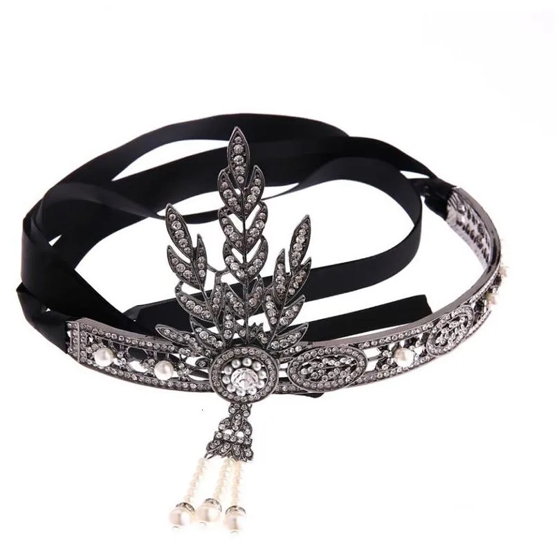 headwear hair accessories silver 20s headpiece vintage 1920s headband flapper great gatsby jewelry 230313