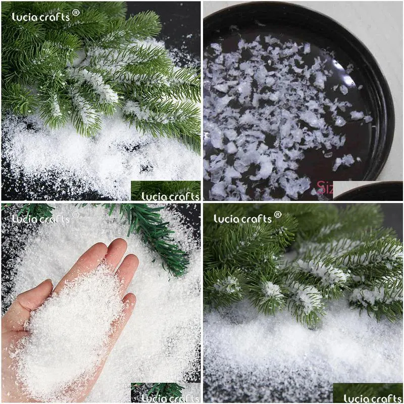 20g approx 1-10mm christmas decoration artificial plastic dry snow powder xmas gift home party diy scene props supply x0105