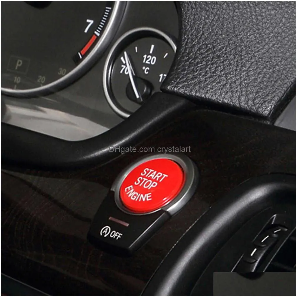 3pcs car engine start button replace cover stop switch accessories decor fit for bmw e87 e60 e83 e84 e89 for bmw e90 e91 e92 e93