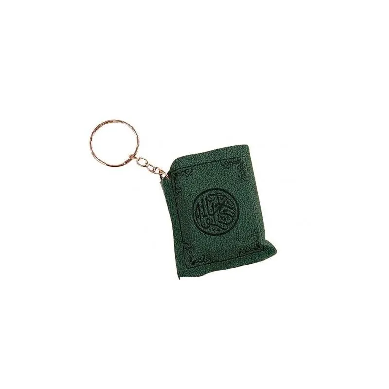 mini islamic muslim ark quran book key chain ring car bag purse pendant charm 