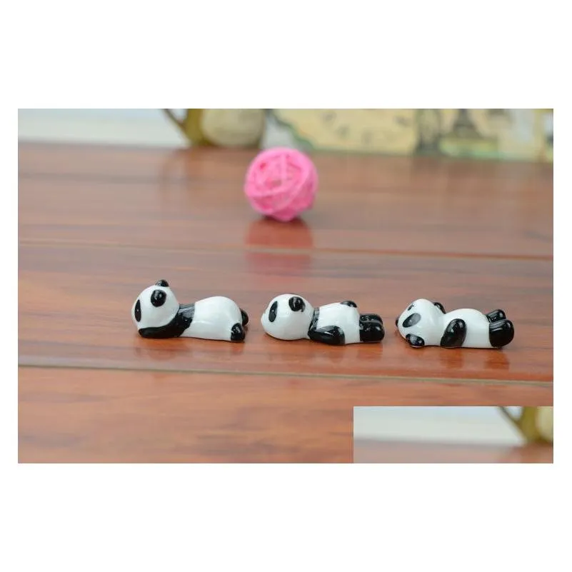 Wholesale-10x Ceramic Ware Panda Chopstick Rest Porcelain Spoon Fork Knife Holder Stand Cute Lovely Animal Shaped Home Use Dinner