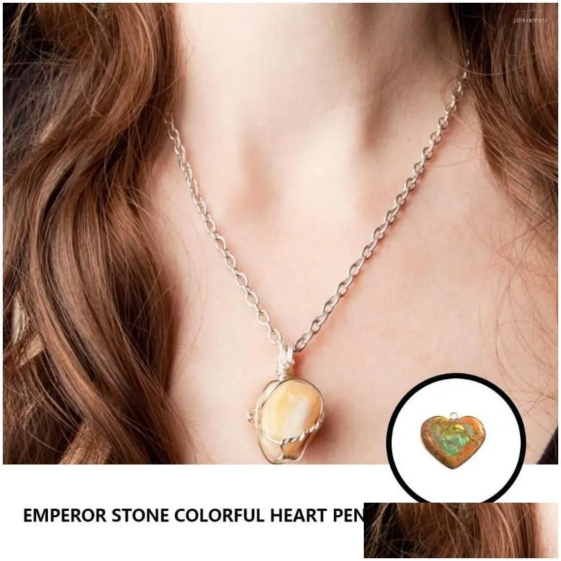 Pendant Necklaces Necklace DIY Craft Heart Stone Decoration Earring Ear Drop Jewelry Making Finding Handicraft Accessory