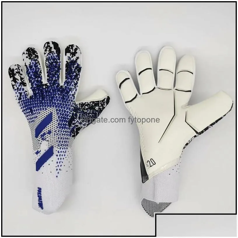 Sports Gloves 2022 Goalkeeper Gloves Finger Protection Professional Men Football Adts Kids Thicker Goalie Soccer Glove Drop Delivery