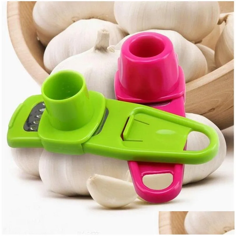 multifunctional ginger garlic press grinding grater planer slicer mini cutter kitchen cooking gadgets tools utensils accessories to278