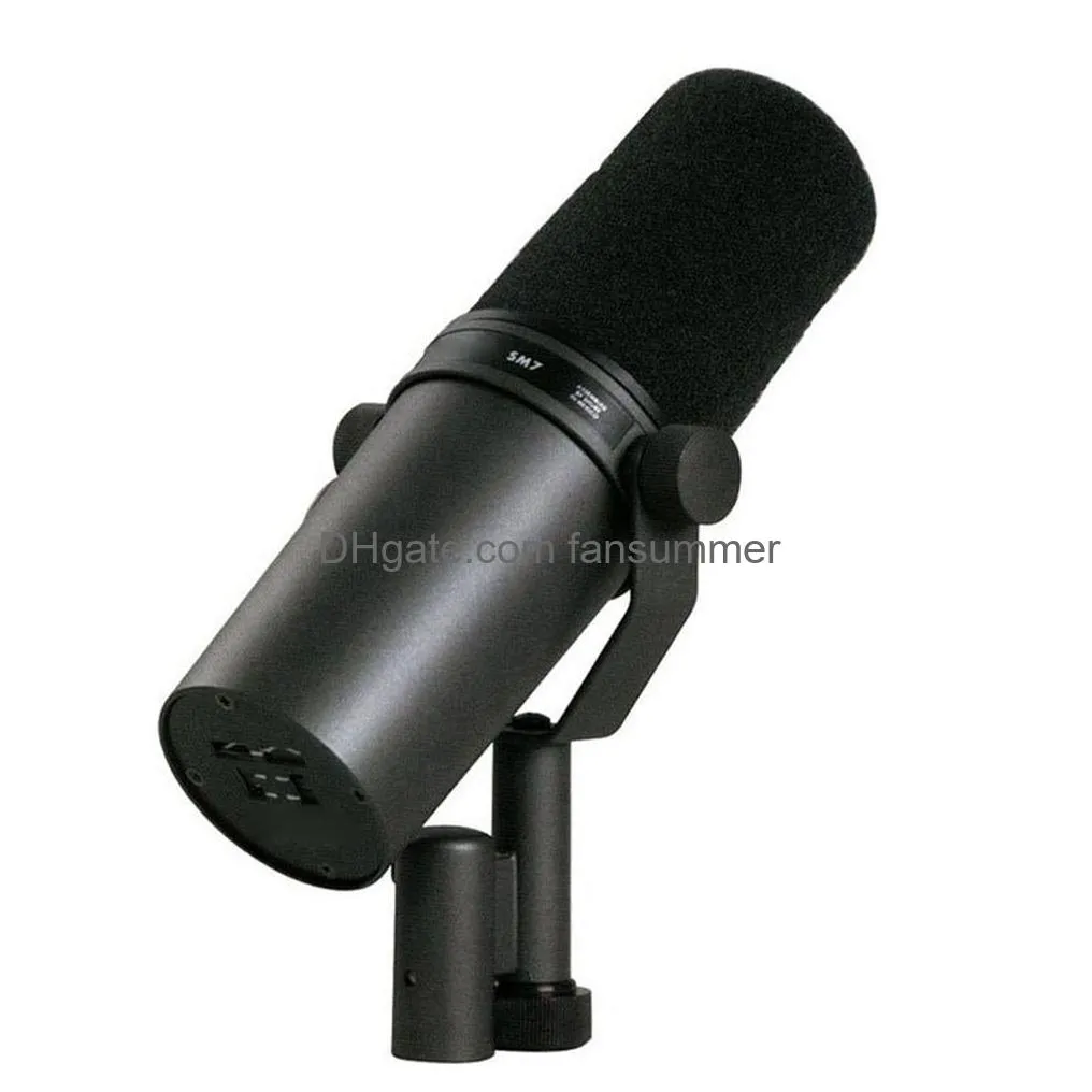 high quality cardioid dynamic microphone sm7b 7b studio selectable frequency response microphone for  live stage recording