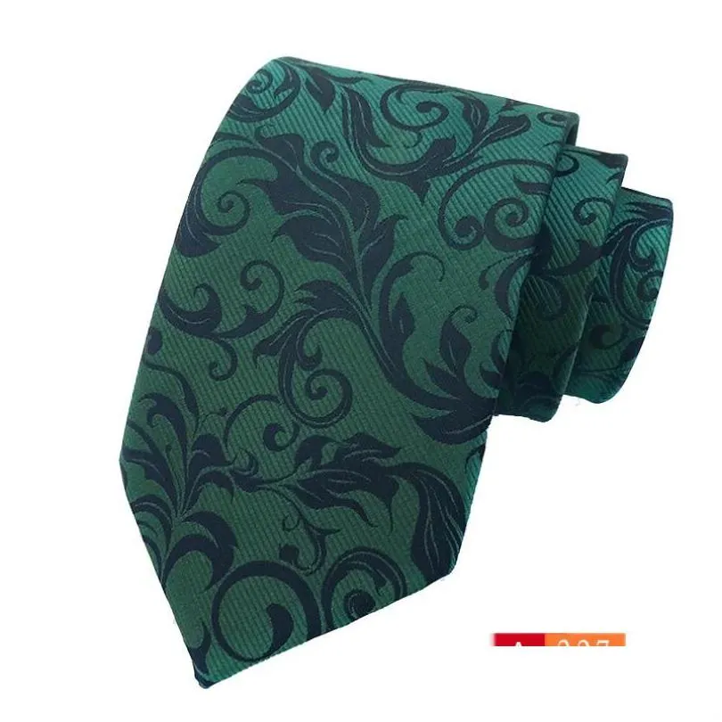 fashion accessories neck ties polyester jacquard flower pattern men business wedding male necktie dress gift 8cm