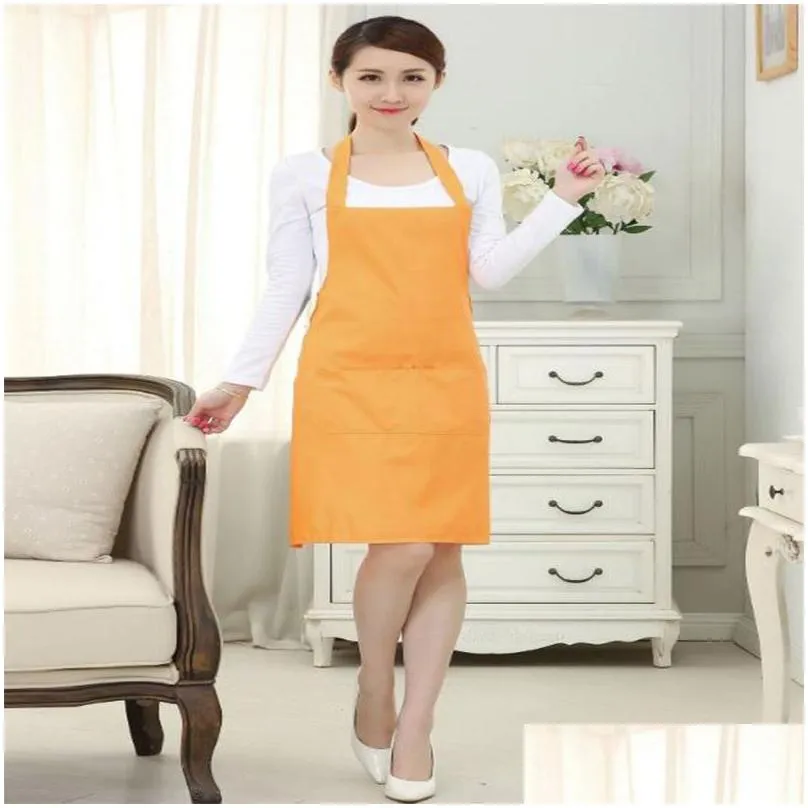 apron print customized polyester bag for sublimation custom logo food color cooking design package apron de956