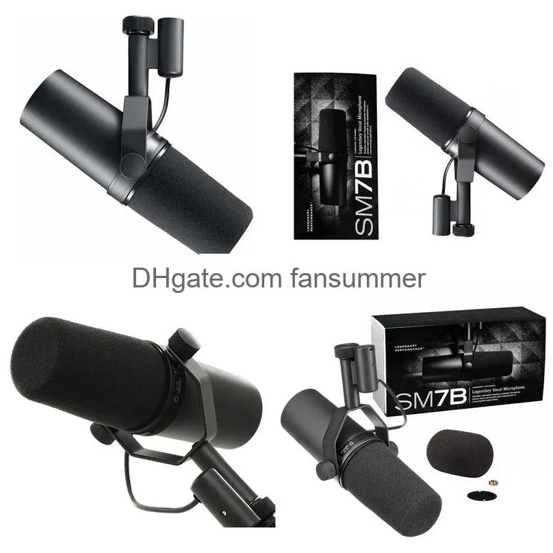 high quality cardioid dynamic microphone sm7b 7b studio selectable frequency response microphone for shure live stage recording